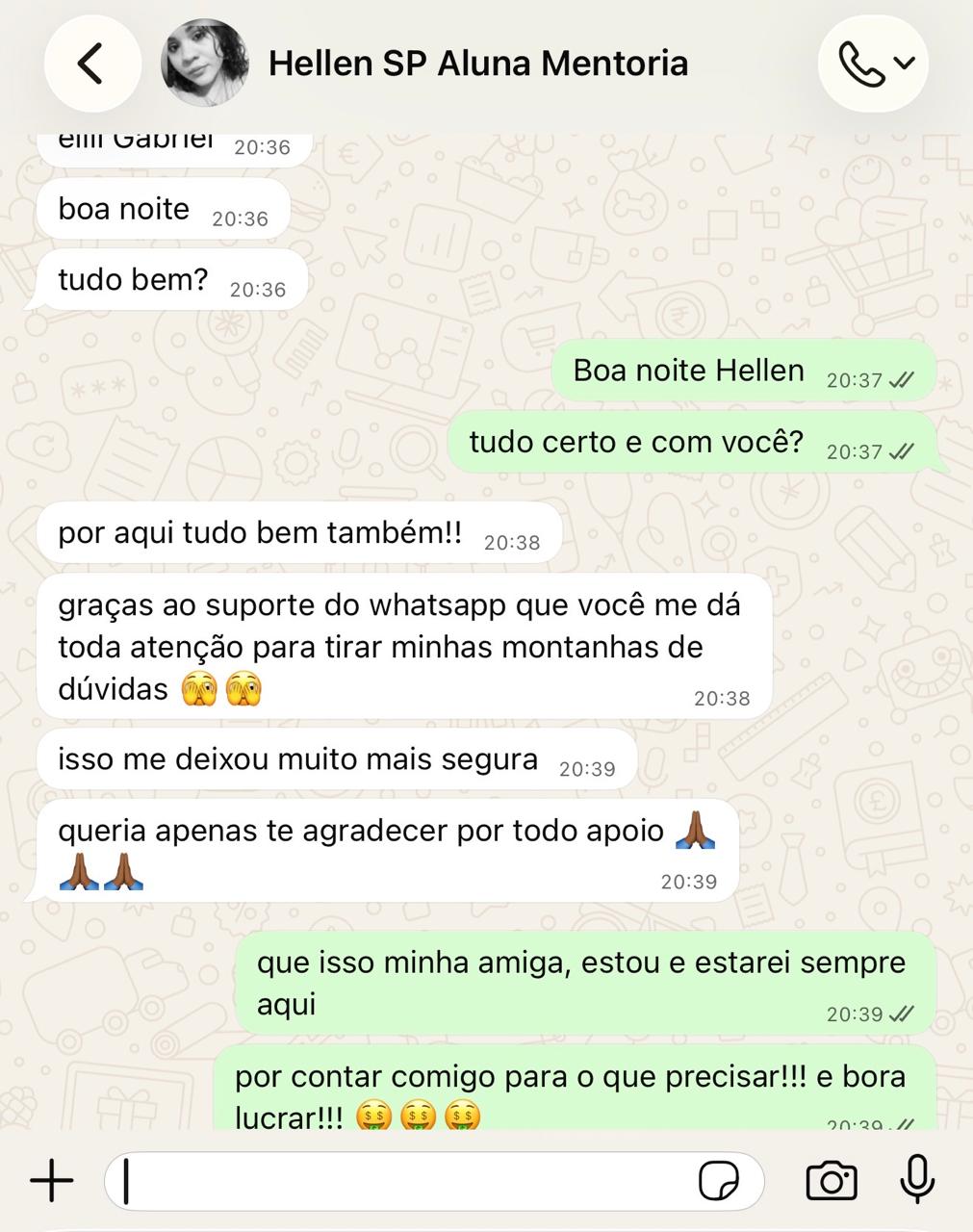 Depoimento de aluno 3