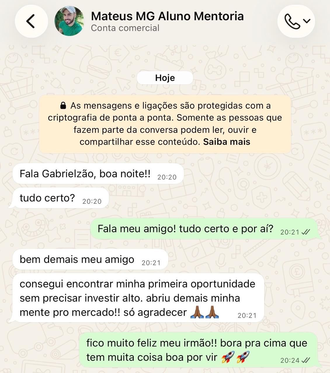 Depoimento de aluno 4